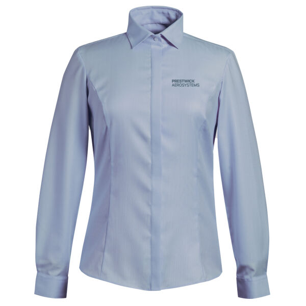 Ladies Cotton Herringbone Blouse Thumbnail